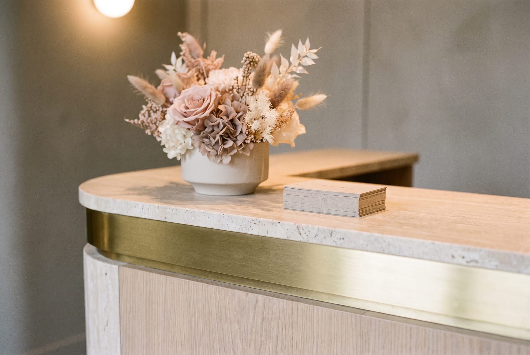 The reception at Skin Health & Beauty Clinic