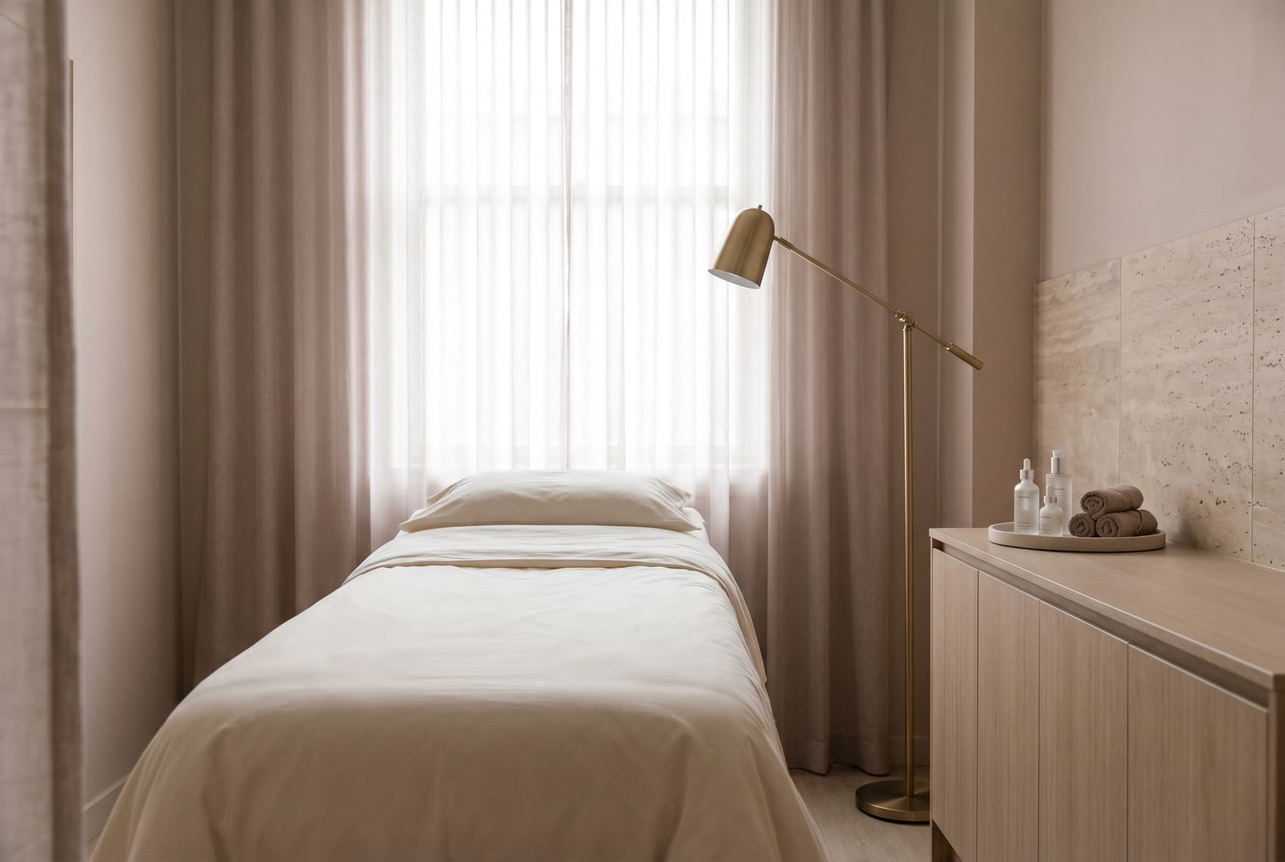 Treatment room at Skin Health & Beauty Clinic